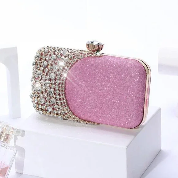 NEW Sparkling Bling Swarovski Crystal Rhinestone & Glitter Clutch Purse … - Picture 16 of 17